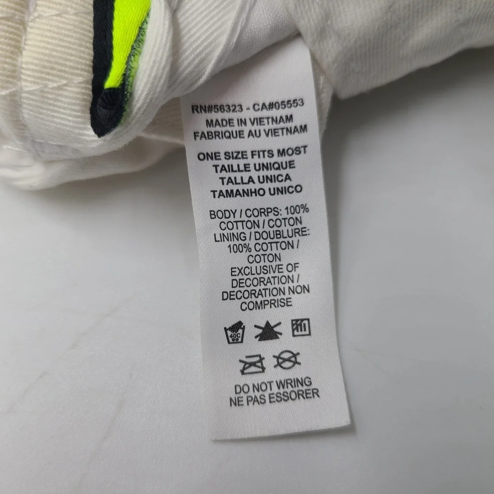 Nike Hat Strapback White Orange Tennis Swoosh Logo Ephrata‎ High School Tigers